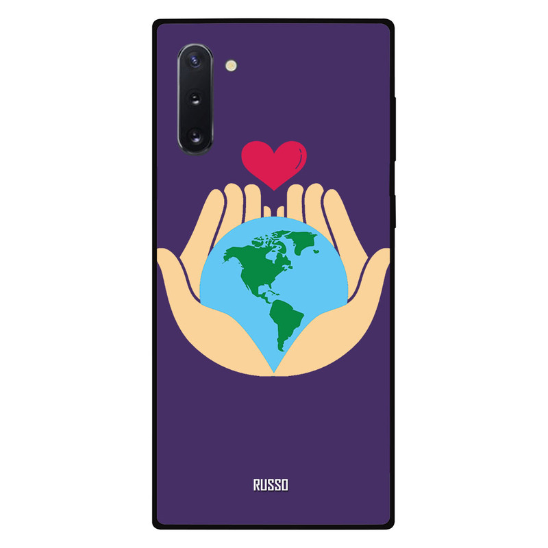 

Russo Samsung Note 10 Mobile Phone Back Cover, Glowing Flower Art