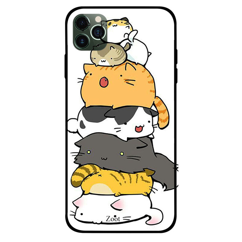 

Zoot Apple iPhone 11 Pro Max Mobile Phone Back Cover, Cats Bunch