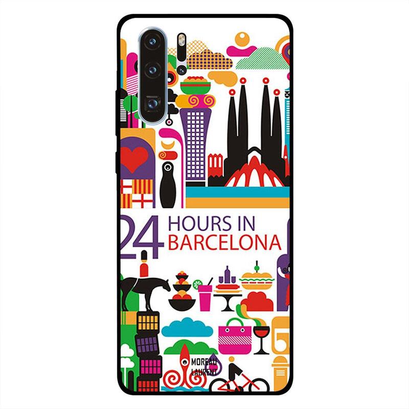 

Moreau Laurent Huawei P30 Pro Mobile Phone Back Cover, 24 Hours in Barcelona