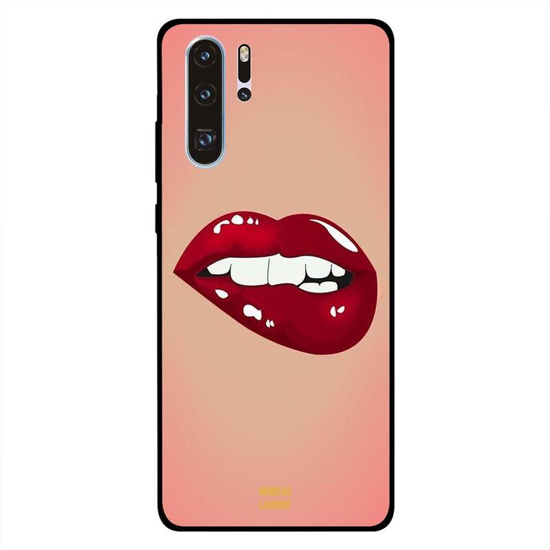 

Moreau Laurent Huawei P30 Pro Mobile Phone Back Cover, Red Bitting Lips