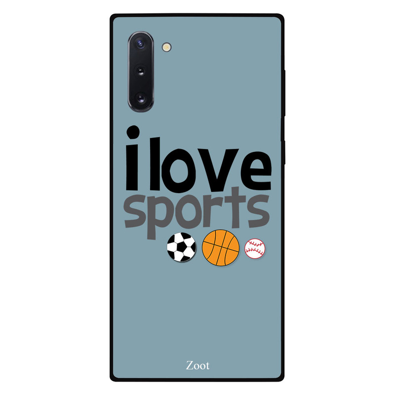 

Zoot Samsung Note 10 Mobile Phone Back Cover, I Love Sports