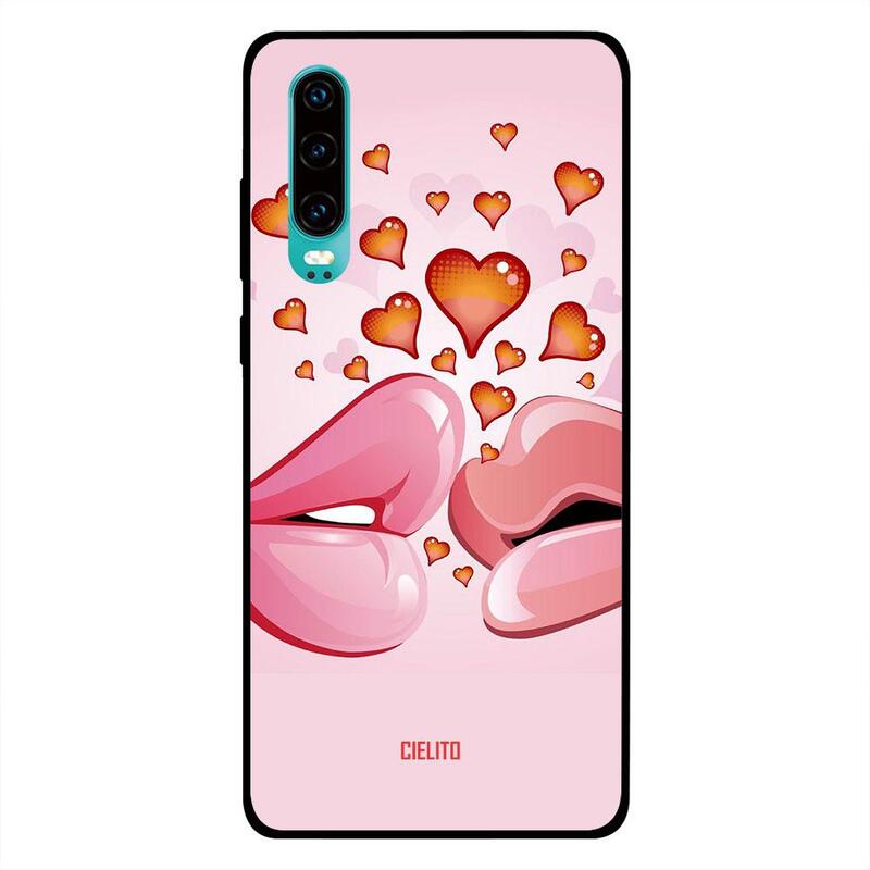 

Cielito Huawei P30 Mobile Phone Back Cover, Love Lips