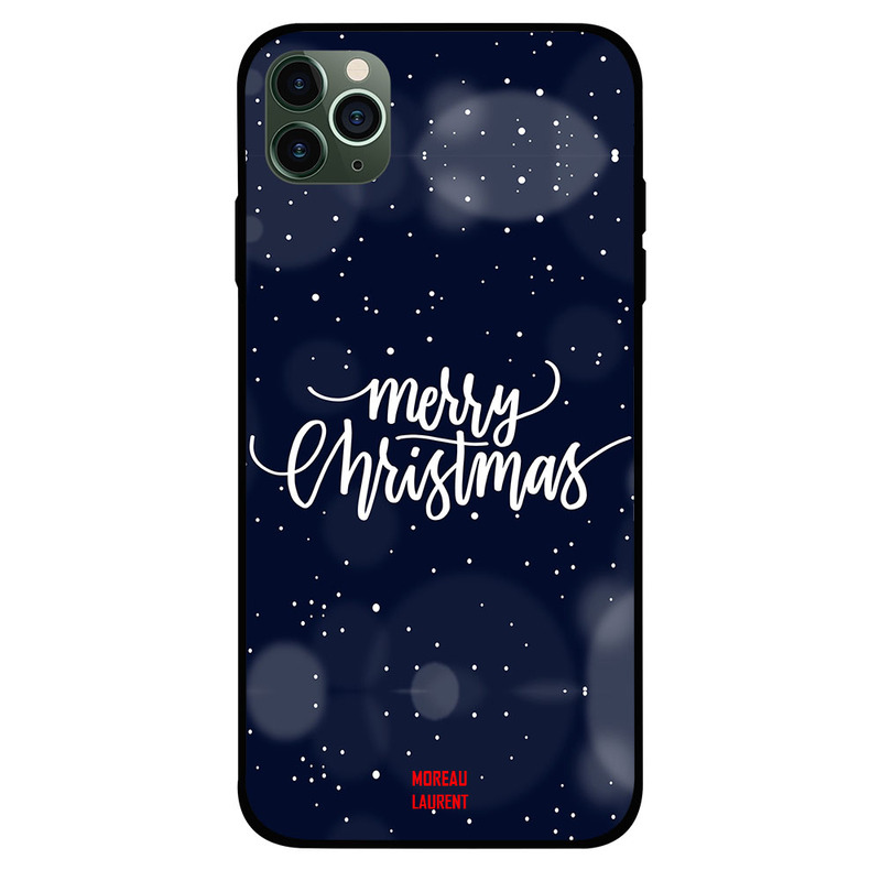 

Moreau Laurent Apple iPhone 11 Pro Max Mobile Phone Back Cover, Merry Christmas Stars in Background