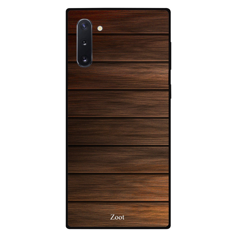 

Zoot Samsung Note 10 Mobile Phone Back Cover, Wooden Dark Brown Horizental