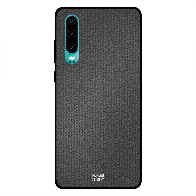 

Moreau Laurent Huawei P30 Mobile Phone Back Cover, Grey Dotted Leather Pattern