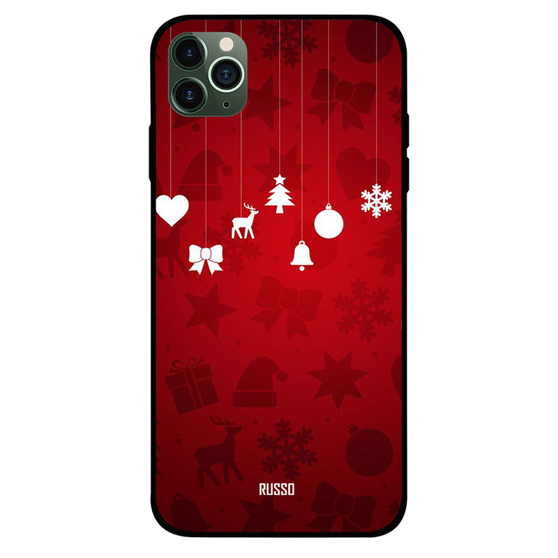 

Russo Apple iPhone 11 Pro Max Mobile Phone Back Cover, Christmas Hangings