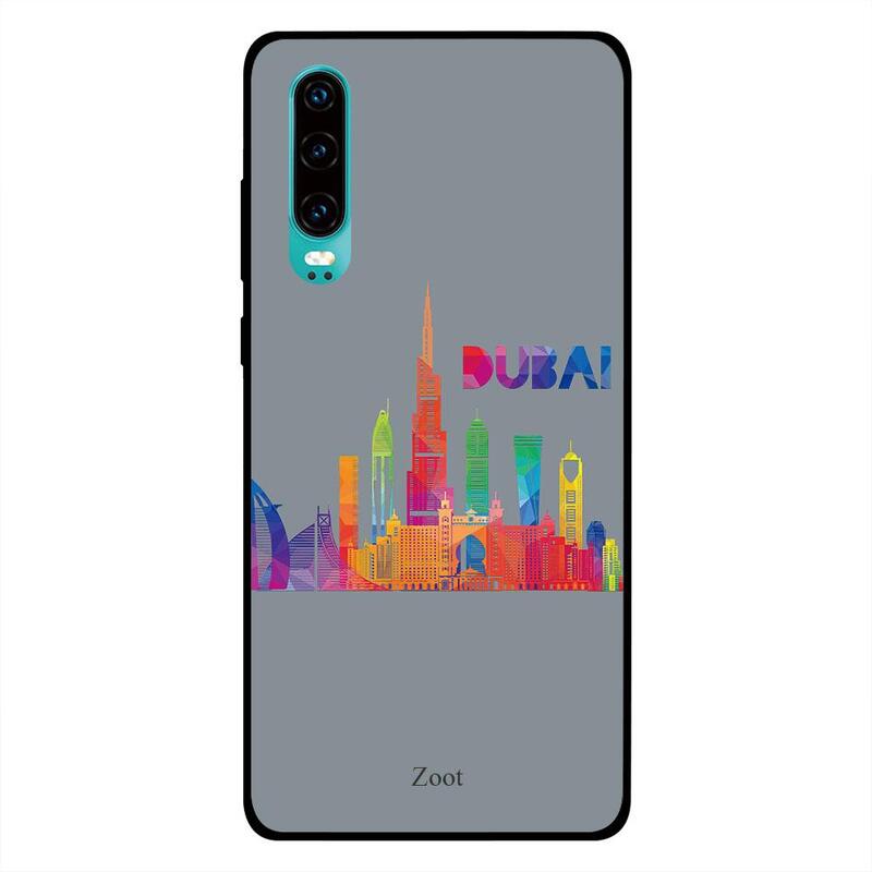 

Zoot Huawei P30 Mobile Phone Back Cover, Colorful Dubai