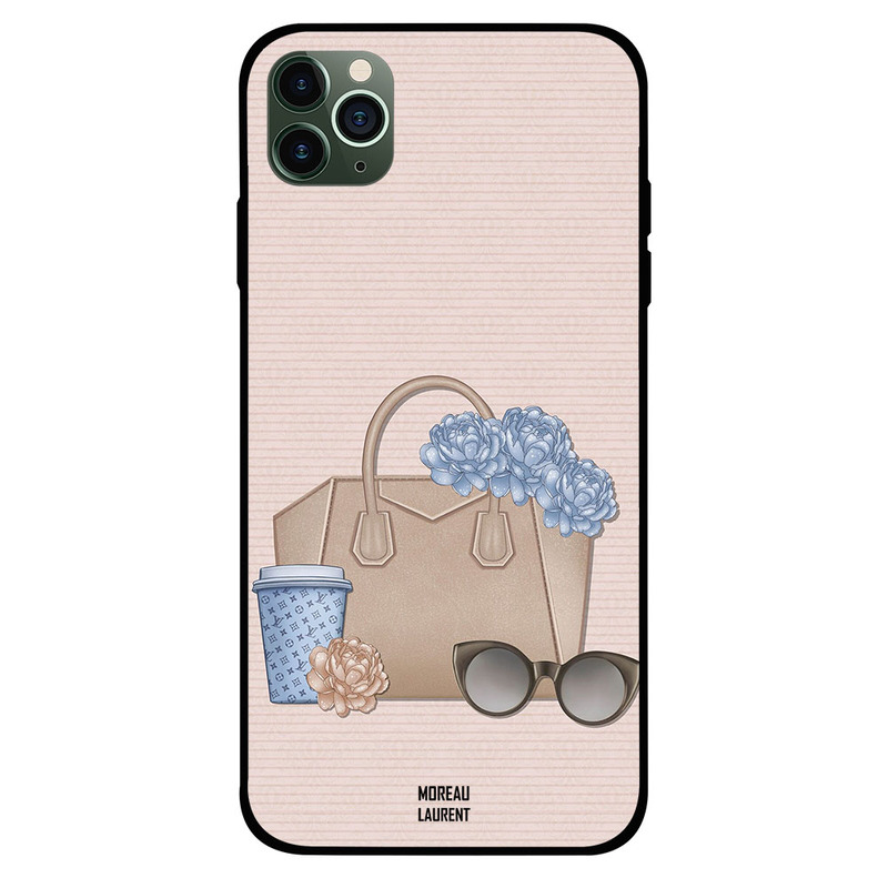 

Moreau Laurent Apple iPhone 11 Pro Max Mobile Phone Back Cover, Brown Bag with Glasses