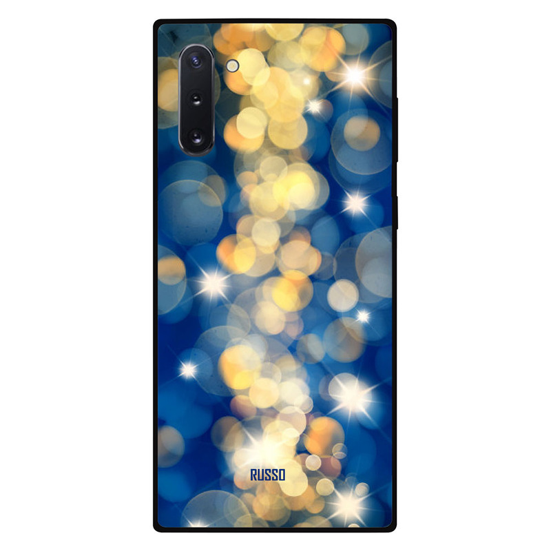 

Russo Samsung Note 10 Mobile Phone Back Cover, Blue N Grey Mettallica