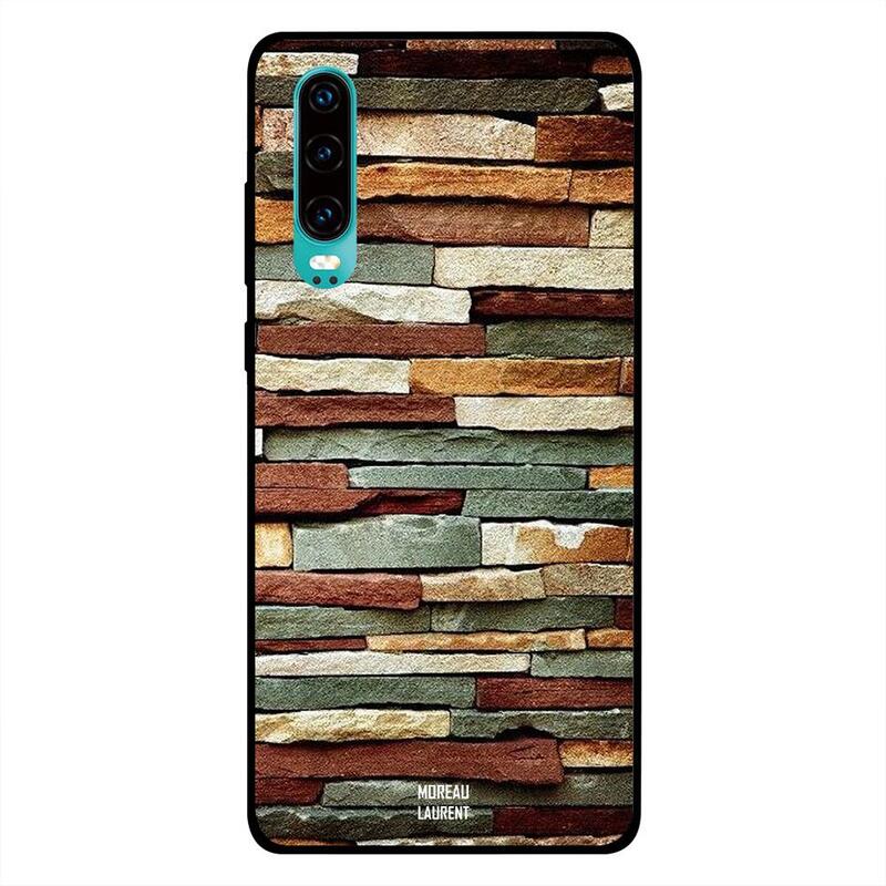

Moreau Laurent Huawei P30 Mobile Phone Back Cover, Stones Wall Pattern