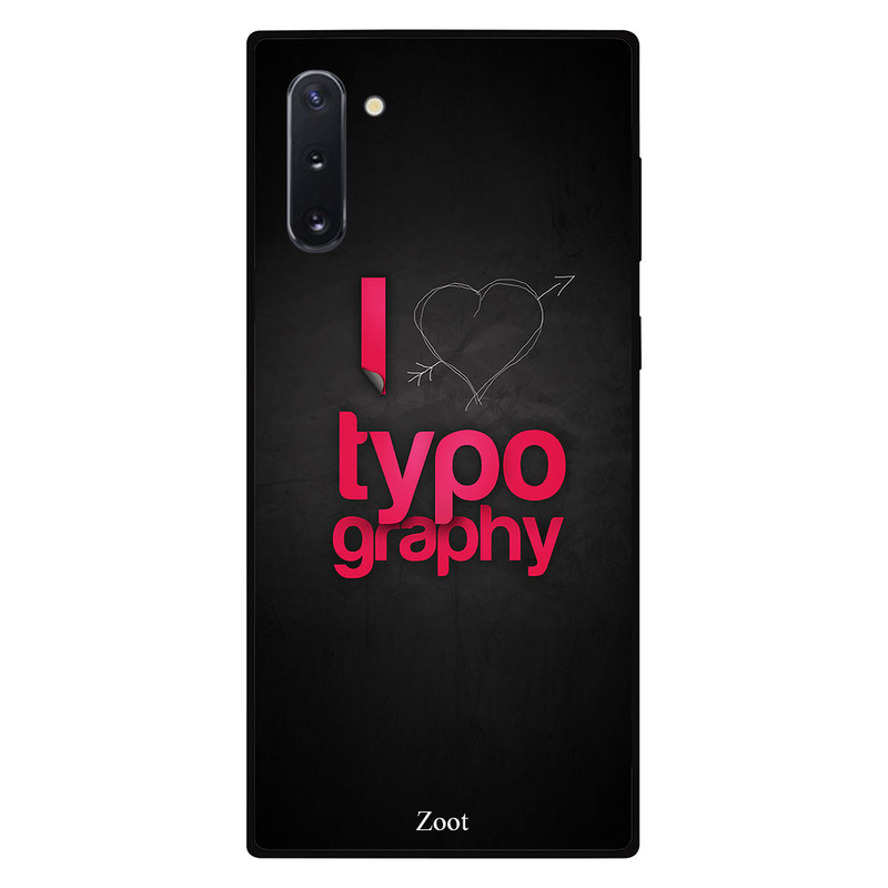 

Zoot Samsung Note 10 Mobile Phone Back Cover, I Love Typography