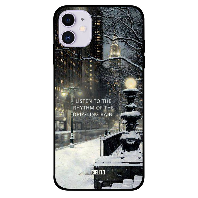 

Cielito Apple iPhone 11 Mobile Phone Back Cover, Listen the Rhythm of Rain