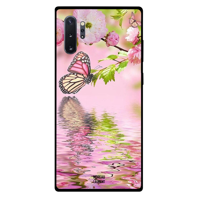 

Moreau Laurent Samsung Note Plus Mobile Phone Back Cover, Butterfly with Reflection on Water