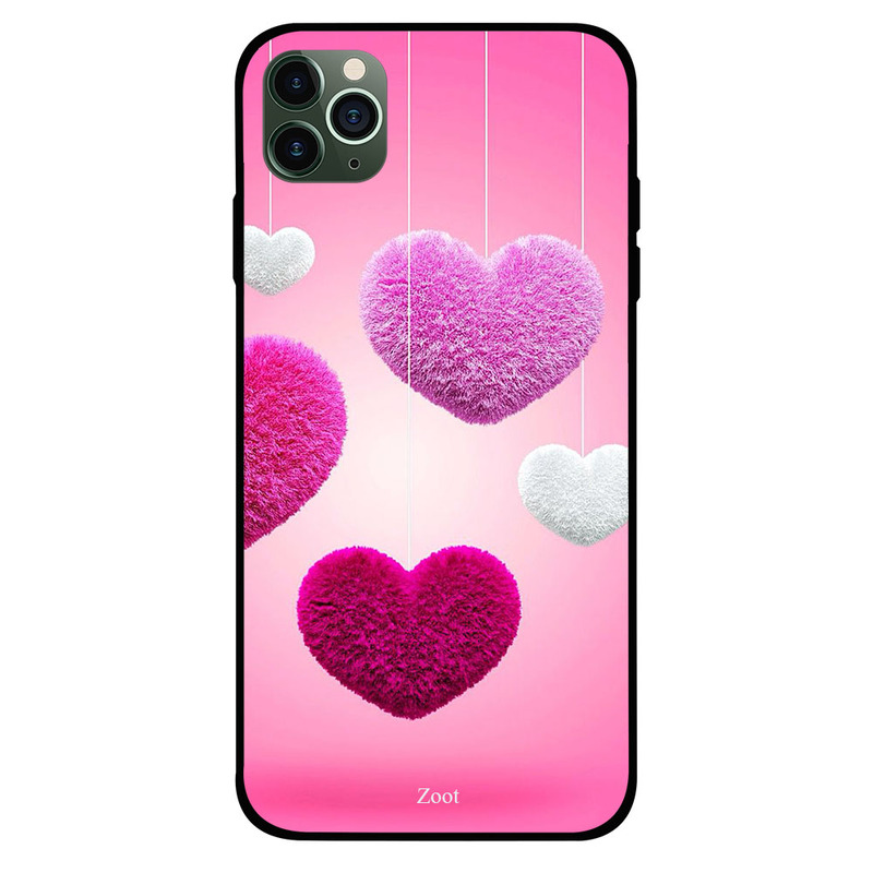 

Zoot Apple iPhone 11 Pro Max Mobile Phone Back Cover, Colored Hearts