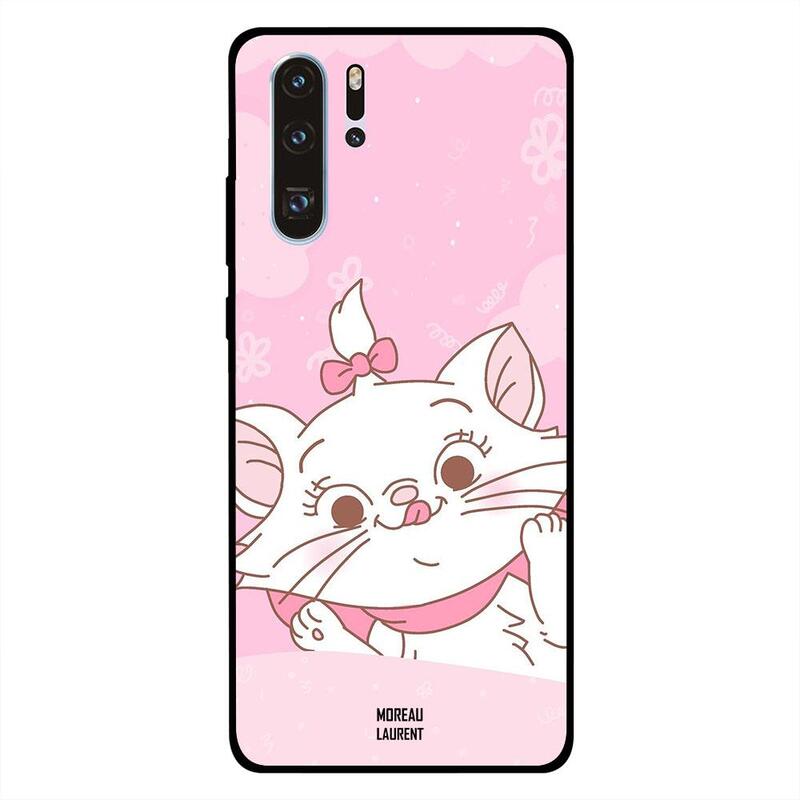 

Moreau Laurent Huawei P30 Pro Mobile Phone Back Cover, Cat Pink Hairclip