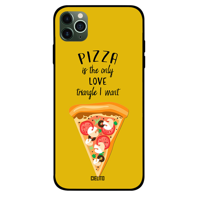 

Cielito Apple iPhone 11 Pro Max Mobile Phone Back Cover, Pizza Love
