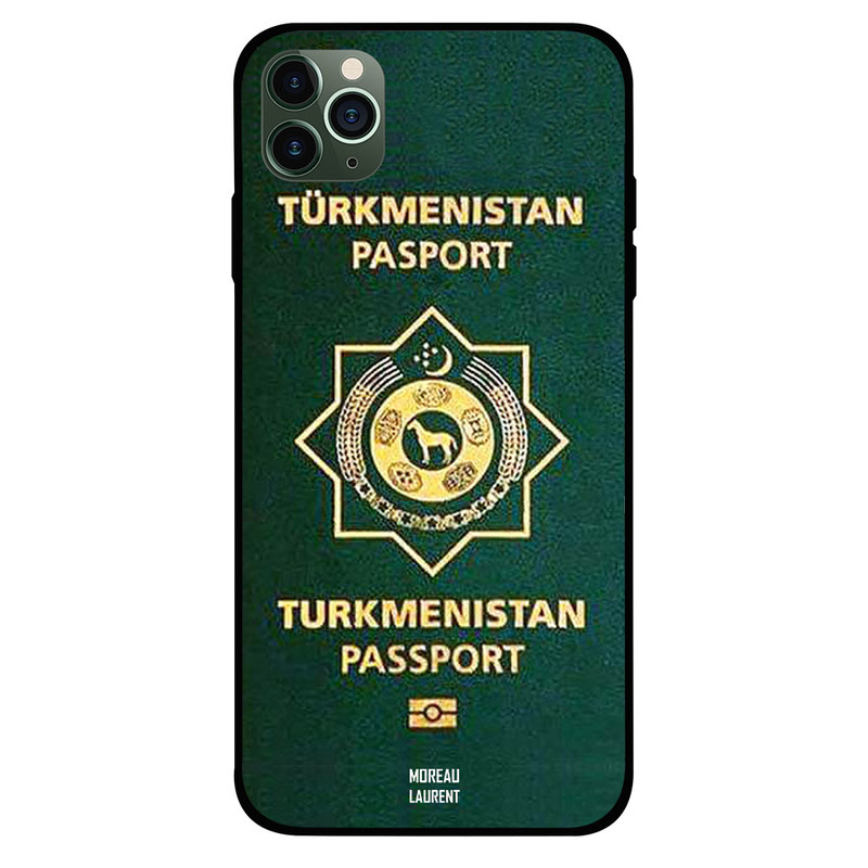 

Moreau Laurent Apple iPhone 11 Pro Max Mobile Phone Back Cover, Turkmenistan Passport
