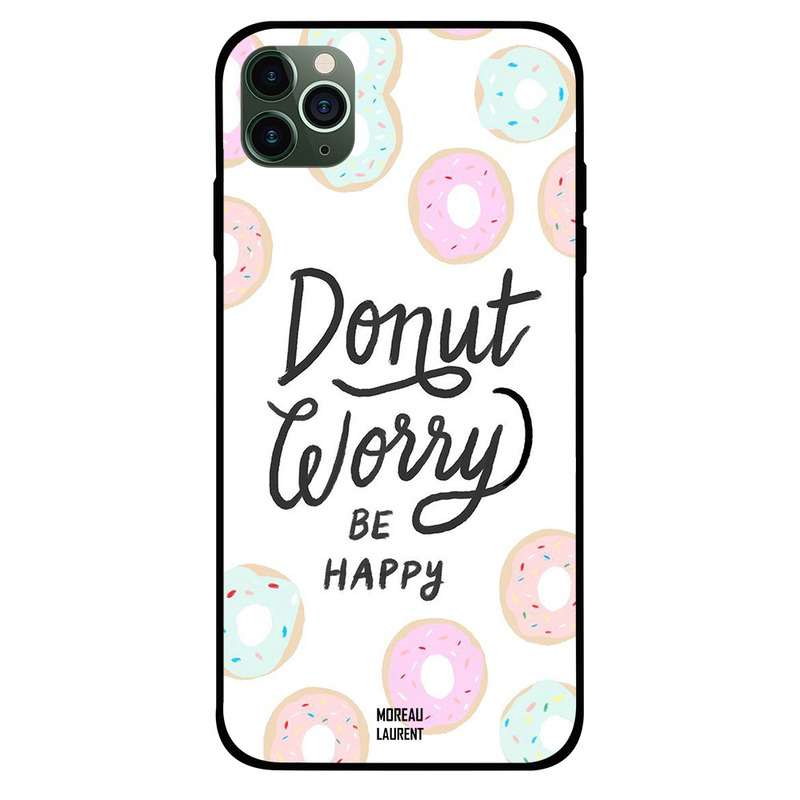 

Moreau Laurent Apple iPhone 11 Pro Mobile Phone Back Cover, Donut Worry Be Happy