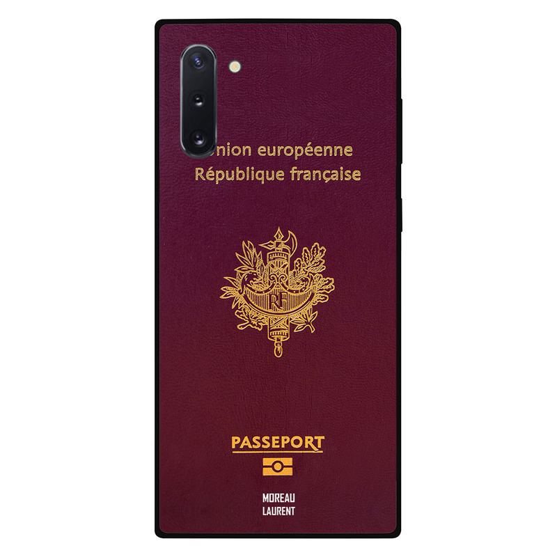 

Moreau Laurent Samsung Note 10 Mobile Phone Back Cover, France Passport