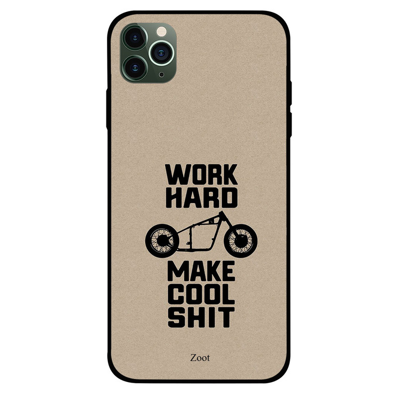 

Zoot Apple iPhone 11 Pro Mobile Phone Back Cover, Work Hard Make Cool Shit
