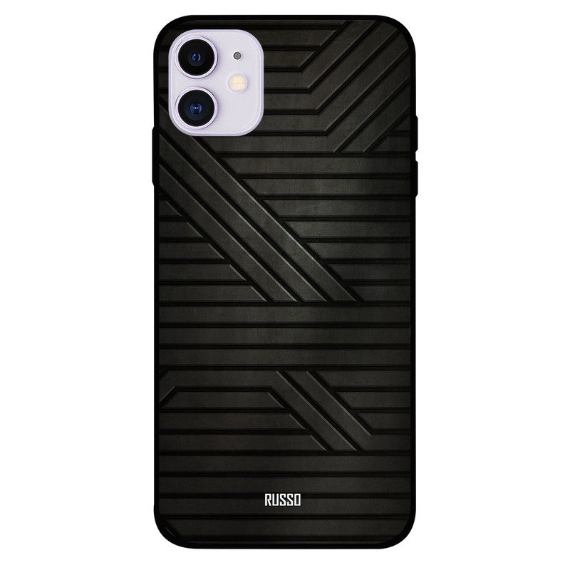 

Russo Apple iPhone 11 Mobile Phone Back Cover, Lines Pattern