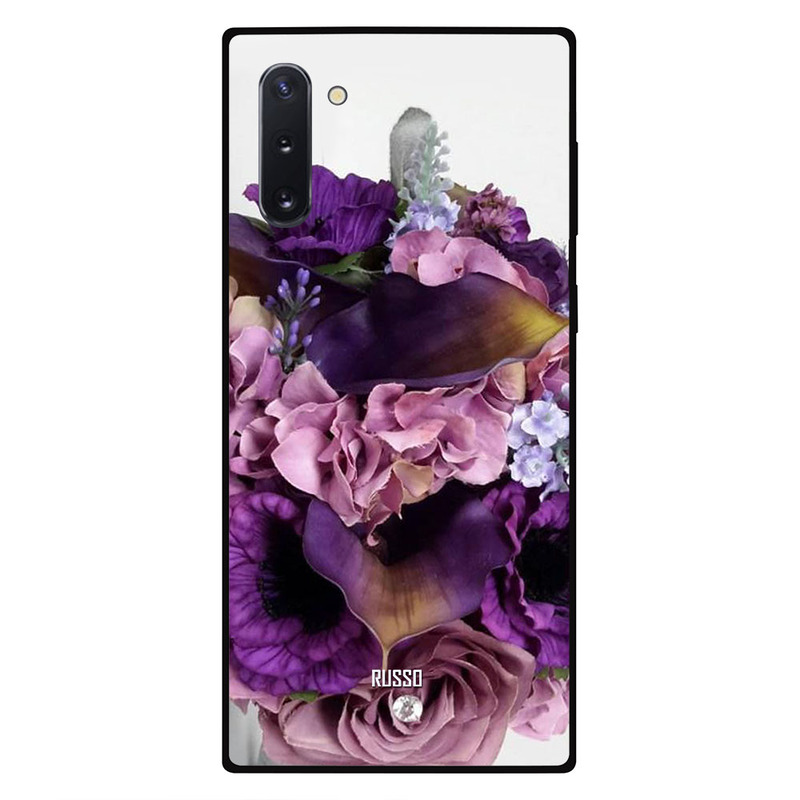 

Russo Samsung Note 10 Mobile Phone Back Cover, Purple Bouquet