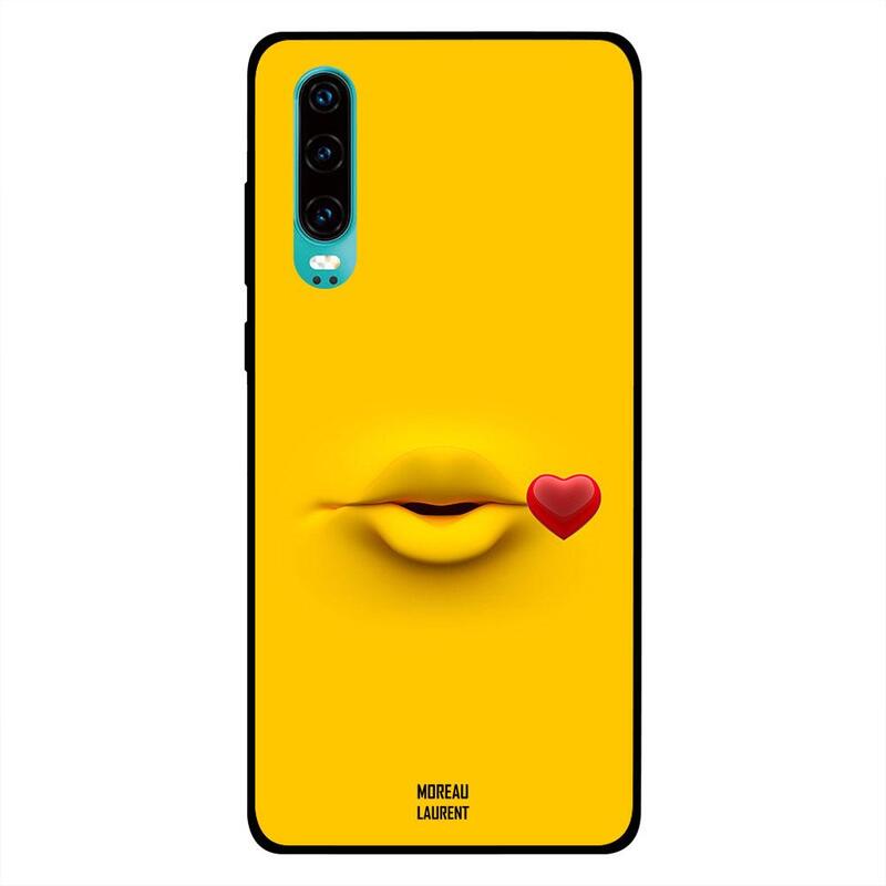 

Moreau Laurent Huawei P30 Mobile Phone Back Cover, Kiss Full Yellow