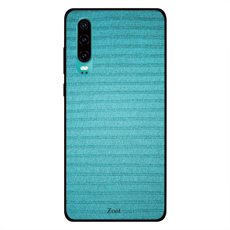 

Zoot Huawei P30 Mobile Phone Back Cover, Greenish Cloth Printed