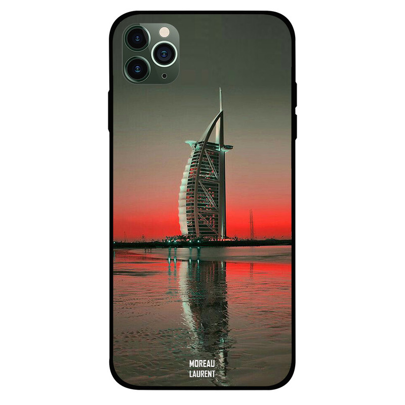 

Moreau Laurent Apple iPhone 11 Pro Mobile Phone Back Cover, Burj Al Arab Close Red