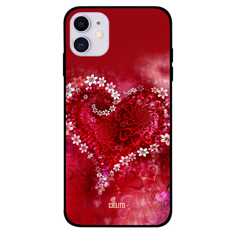 

Cielito Apple iPhone 11 Mobile Phone Back Cover, Flowers Love