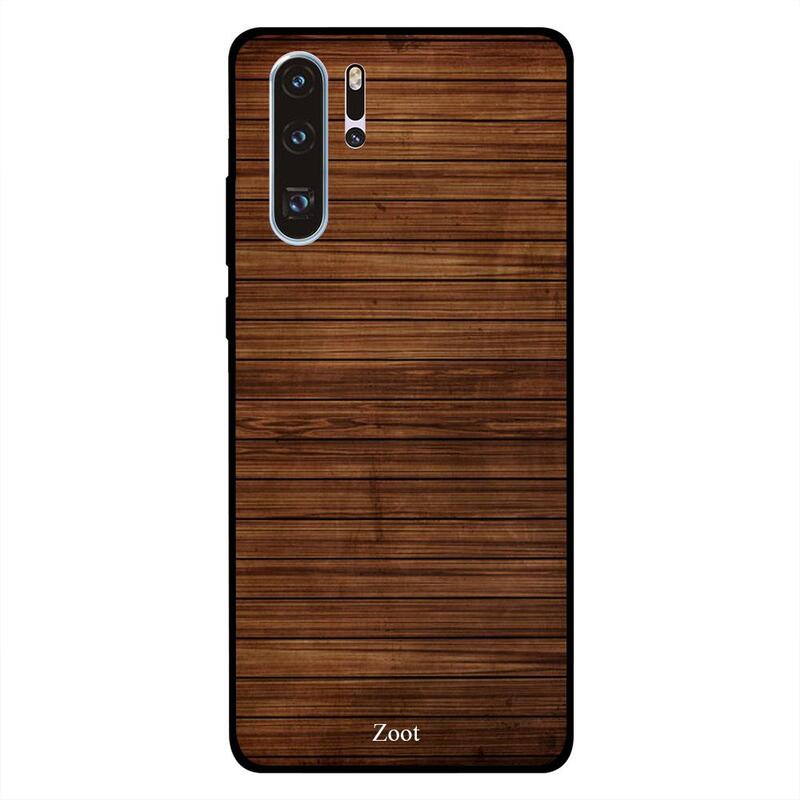 

Zoot Huawei P30 Pro Mobile Phone Back Cover, Wooden Drak Brown Mulit Lines