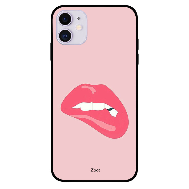 

Zoot Apple iPhone 11 Mobile Phone Back Cover, Biting Lips