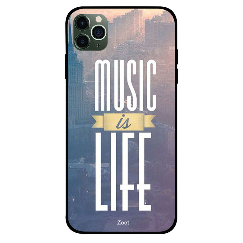 

Zoot Apple iPhone 11 Pro Mobile Phone Back Cover, Music Is Life