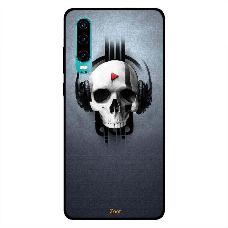 

Zoot Huawei P30 Mobile Phone Back Cover, Music Skull