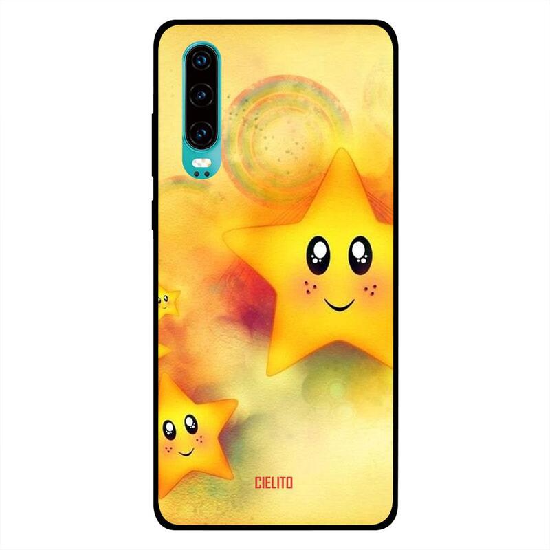 

Cielito Huawei P30 Mobile Phone Back Cover, Smiley Star