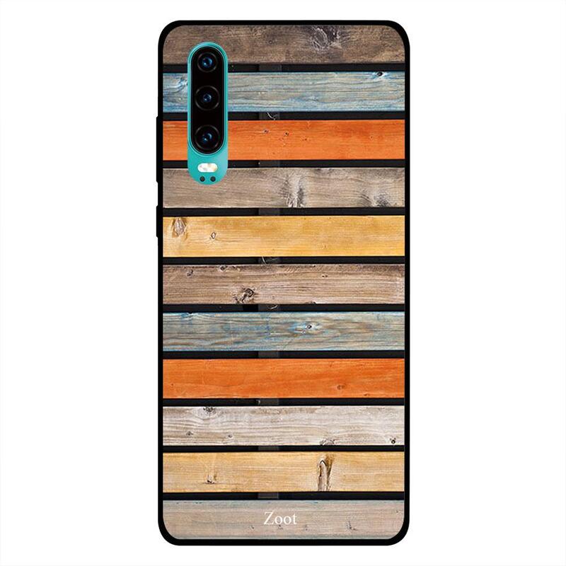 

Zoot Huawei P30 Mobile Phone Back Cover, Wooden Multi Colors