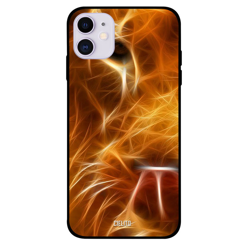

Cielito Apple iPhone 11 Mobile Phone Back Cover, Tiger Eye Pen Art