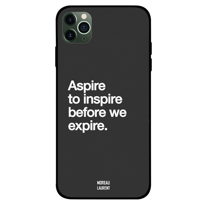 

Moreau Laurent Apple iPhone 11 Pro Mobile Phone Back Cover, Aspire to Inspire Before We Expire