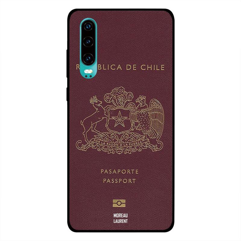 

Moreau Laurent Huawei P30 Mobile Phone Back Cover, Chile Passport