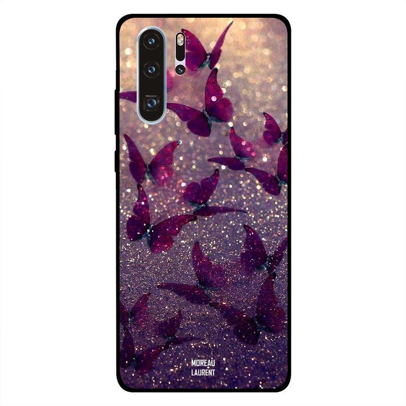 

Moreau Laurent Huawei P30 Pro Mobile Phone Back Cover, Glitter Butterflies