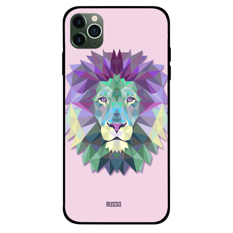 

Russo Apple iPhone 11 Pro Mobile Phone Back Cover, Mosaic Lion