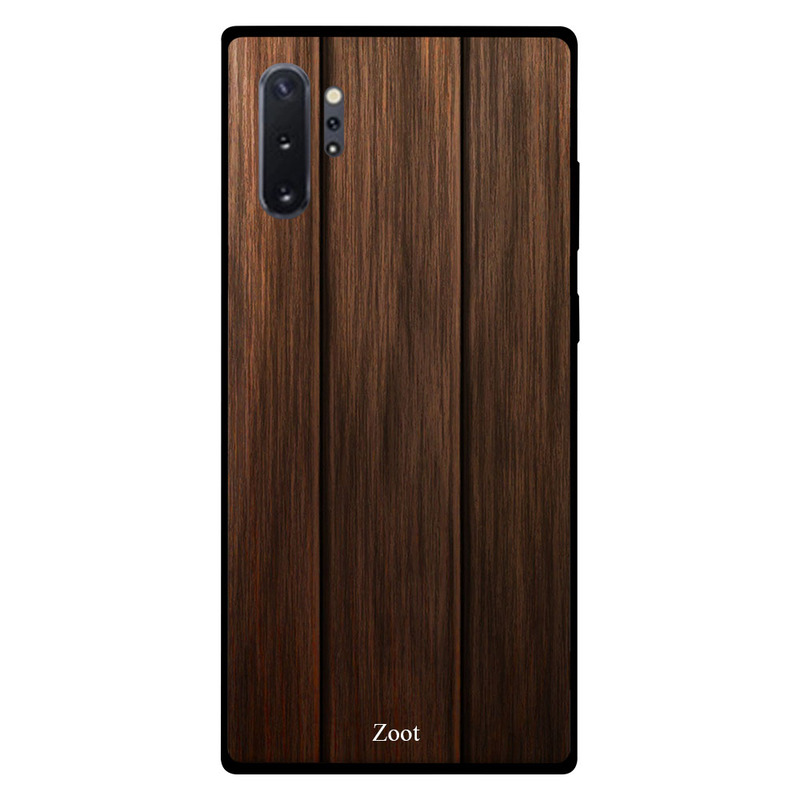 

Zoot Samsung Note Plus Mobile Phone Back Cover, Wooden Dark Brown Shiney