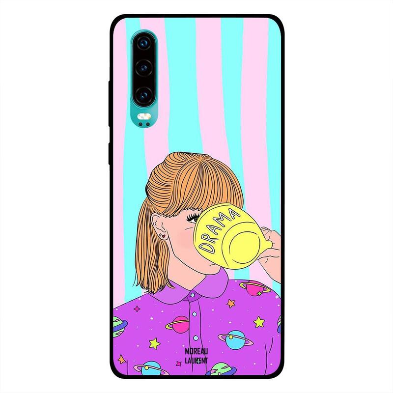 

Moreau Laurent Huawei P30 Mobile Phone Back Cover, Drama Girl