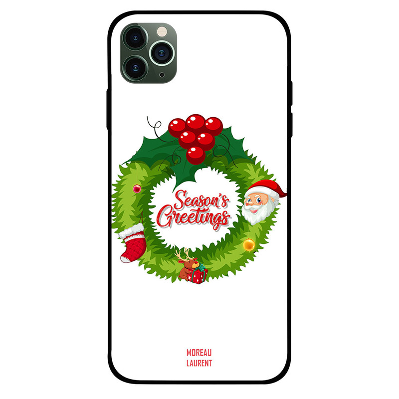 

Moreau Laurent Apple iPhone 11 Pro Max Mobile Phone Back Cover, Season's Greetings Christmas