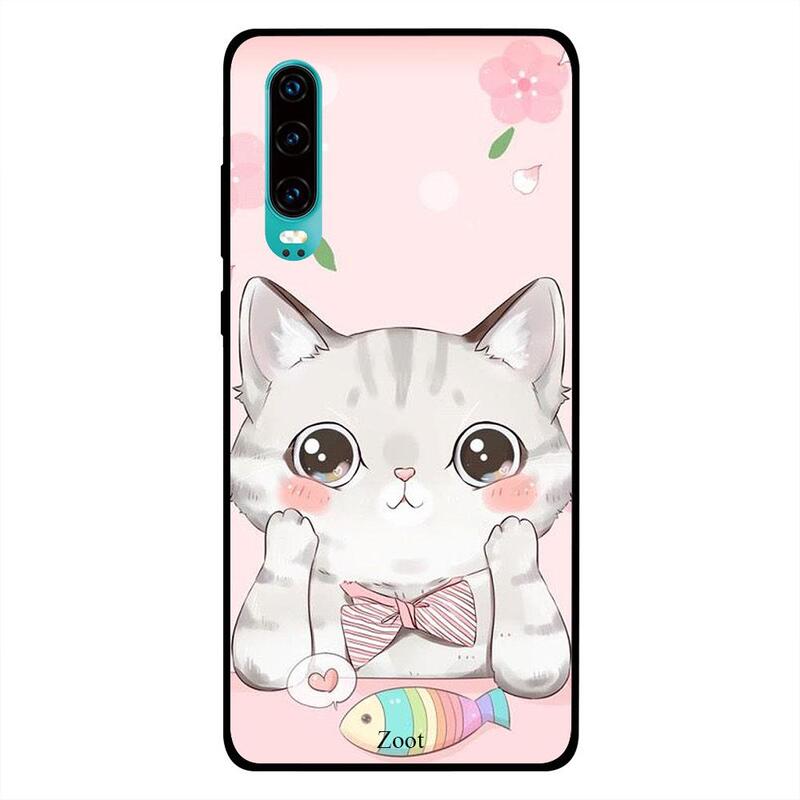 

Zoot Huawei P30 Mobile Phone Back Cover, Cat Fish