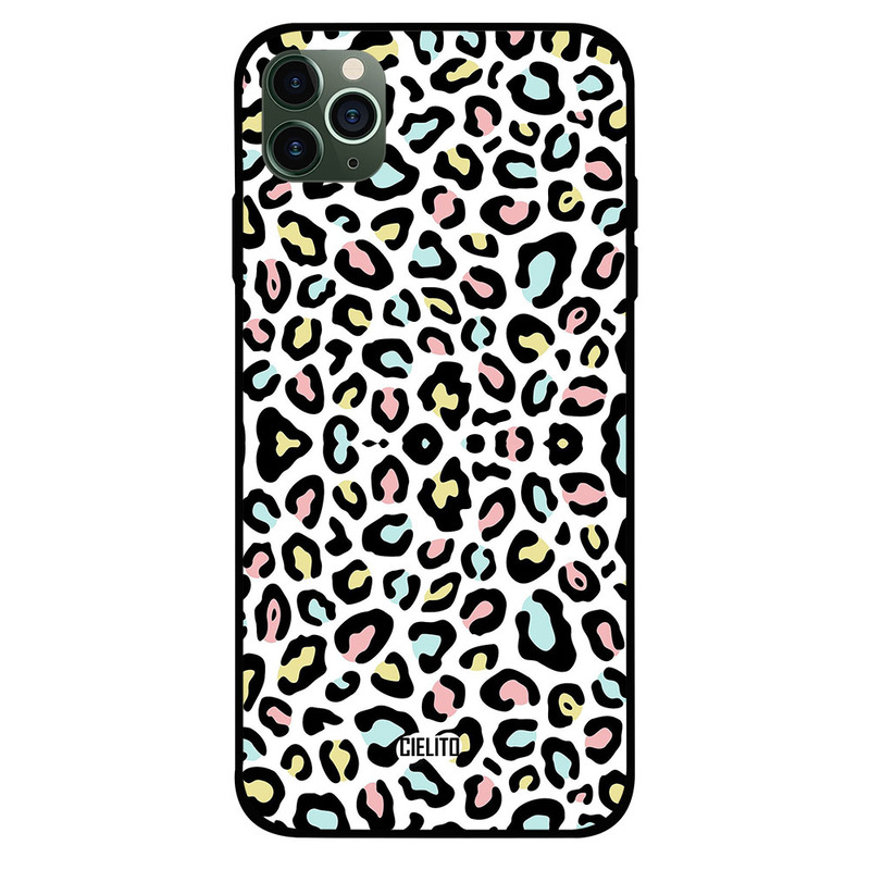 

Cielito Apple iPhone 11 Pro Mobile Phone Back Cover, Colorful Leopard Print