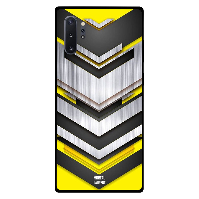 

Moreau Laurent Samsung Note Plus Mobile Phone Back Cover, Yellow Background Moving Steel Pattern