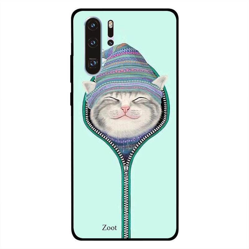 

Zoot Huawei P30 Pro Mobile Phone Back Cover, Cat Zipped