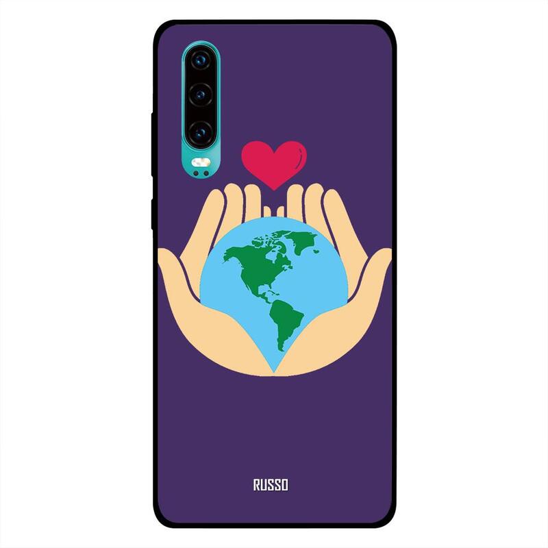

Russo Huawei P30 Mobile Phone Back Cover, Glowing Flower Art