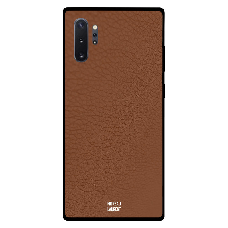 

Moreau Laurent Samsung Note Plus Mobile Phone Back Cover, Brown Leather